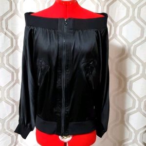 Silk light jacket or off the shoulder top